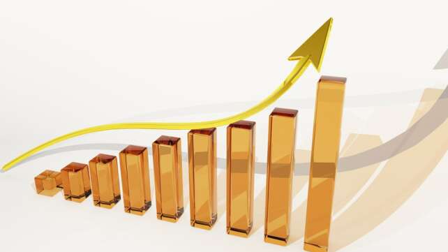 graph of rising stocks